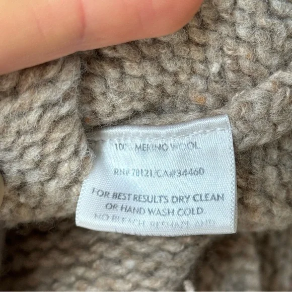 Vintage Eileen Fisher Merino Wool Sweater Mock Neck - Picture 5 of 9